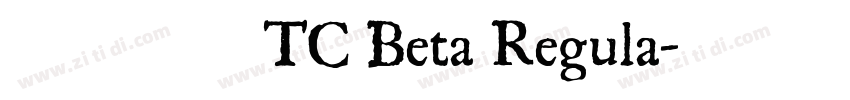 台北黑体 TC Beta Regula字体转换